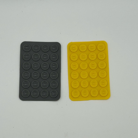 Gray and Yellow Suction Grip Mount Set - Picture 1 of 2